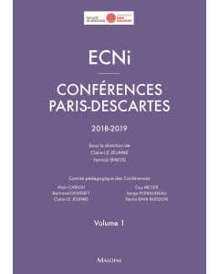 ECNi : Conférences Paris-Descartes Volume 1  2018-2019